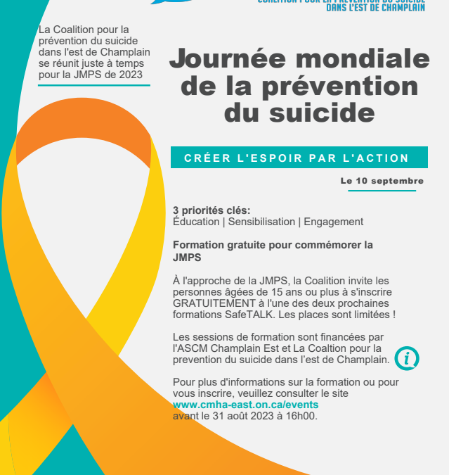 Journée mondiale de la prévention du suicide